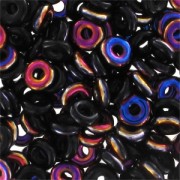 O Bead 4 mm Jet Sliperit x5g