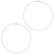 Gold filled 45mm x 0.7mm Creole to decorate x2|raw }}