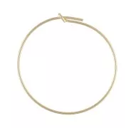 Gold filled 25mm x 0.7mm Creole to decorate x2