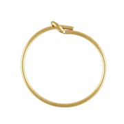 15mm Thin hoop earrings to decorate - Gold filled x2|raw }}
