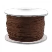 Braided nylon thread 0.5mm Brown x150m