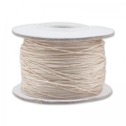Braided nylon thread 0.5mm Beige x150m|raw }}