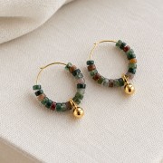 25mm hoop earrings to decorate - Gold Tone x2