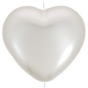 24x27mm imitation freshwater pearl Heart pearl - Cream pearl x1