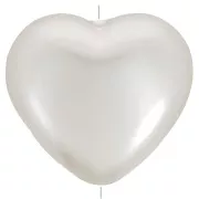 24x27mm imitation freshwater pearl Heart pearl - Cream pearl x1