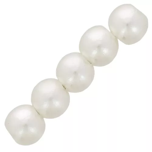 4mm Round beads imitation freshwater pearl - Cream Pearl x100