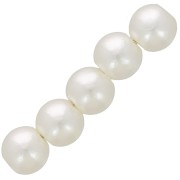 5mm Round beads imitation freshwater pearl - Cream pearl x80|raw }}