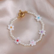 5mm Round beads imitation freshwater pearl - Cream pearl x80