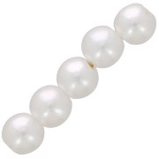 5mm Round beads imitation freshwater pearl - Pearly white x80