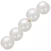 5mm Round beads imitation freshwater pearl - Pearly white x80