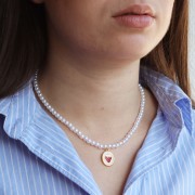 5mm Round beads imitation freshwater pearl - Pearly white x80