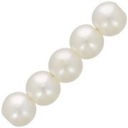 6mm Round beads imitation freshwater pearl - Cream pearl x60|raw }}