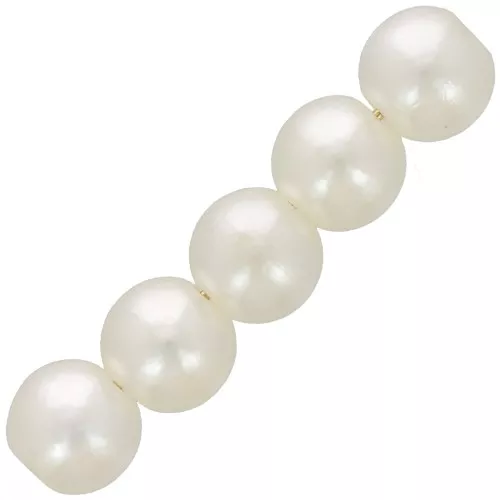 6mm Round beads imitation freshwater pearl - Cream pearl x60