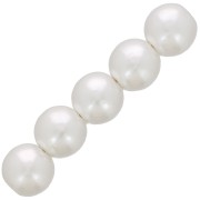 8mm Round beads imitation freshwater pearl - Pearly white x50|raw }}