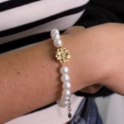 8mm Round beads imitation freshwater pearl - Pearly white x50