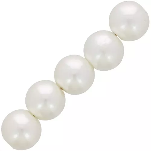 10mm Round beads imitation freshwater pearl - Cream pearl x50