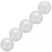 10mm Round beads imitation freshwater pearl - Pearly white x50