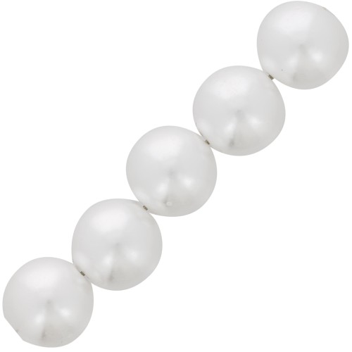 12mm Round beads imitation freshwater pearl - Pearly white x30