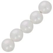 14mm imitation freshwater pearl Round beads - Pearly white x20