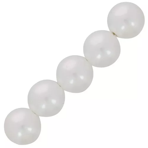 14mm imitation freshwater pearl Round beads - Pearly white x20