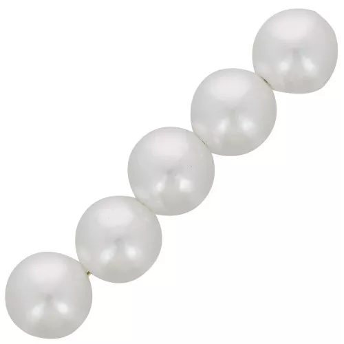 16mm imitation freshwater pearl Round beads - Pearly white x15
