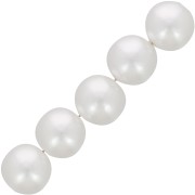 18mm imitation freshwater pearl Round beads - Pearly white x10|raw }}
