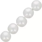 18mm imitation freshwater pearl Round beads - Pearly white x10