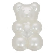 18x12mm Teddy bead horizontal hole - imitation freshwater pearl - Cream pearl x1