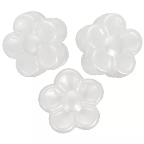 8mm Flower beads - imitation freshwater pearl - Cream pearl x30