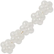 8mm Flower beads - imitation freshwater pearl - Cream pearl x30