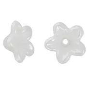 10mm Flowers - imitation freshwater pearl - Pearly white x20