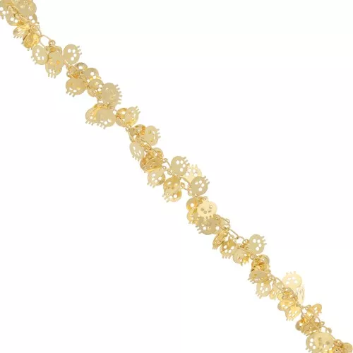 Chain skull  7mm Gold tone x 25cm