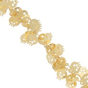 Chain skull  7mm Gold tone x 25cm