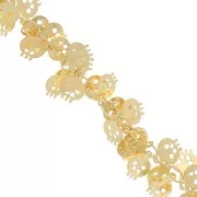 Chain skull  7mm Gold tone x 25cm