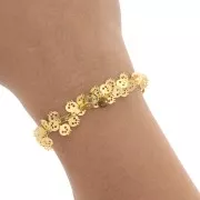 Chain skull  7mm Gold tone x 25cm