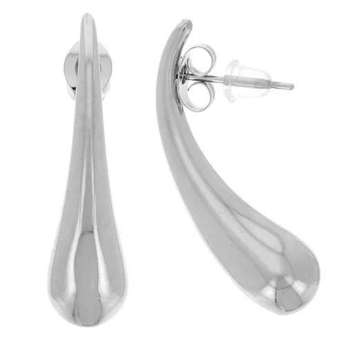 29x8mm Stainless steel 316L Drop earrings x2