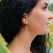 29x8mm Stainless steel 316L Drop earrings x2