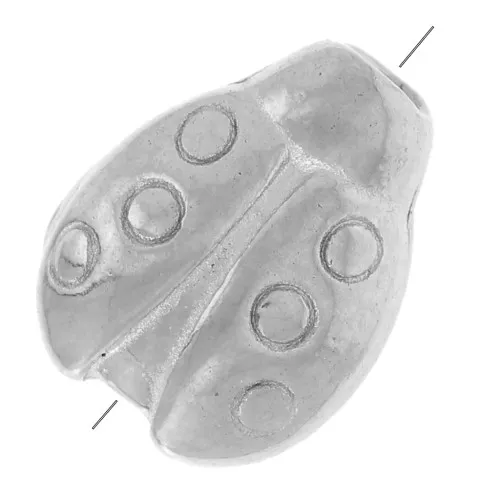 7.5x6mm Stainless steel 316L Bead ladybug x1