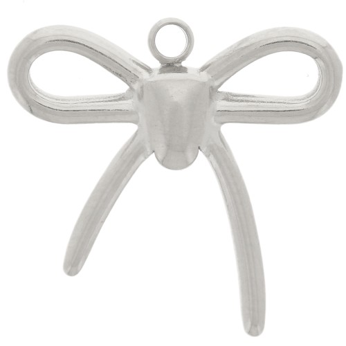 16x17mm 304L stainless steel Knot charm x1