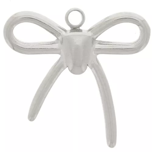 16x17mm 304L stainless steel Knot charm x1