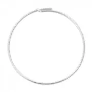 925 Silver 45mm x 0.7mm Creole to decorate x2