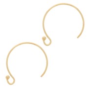 Gold filled 13mm round Earhook x2