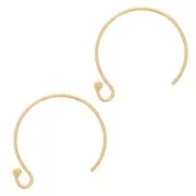 Gold filled 13mm round Earhook x2