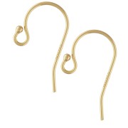 Gold filled 11.5mm Earhook x2