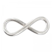 925 Sterling Silver Spacer bead infinity 25mm x1