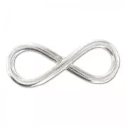 925 Sterling Silver Spacer bead infinity 25mm x1