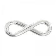 925 Sterling Silver Spacer bead infinity 21mm x1