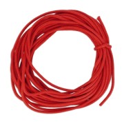 Cotton waxed cord 2mm Red x5m|raw }}