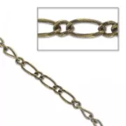 Chain flat links (1x1) 3.5mm Bronze tone x1m