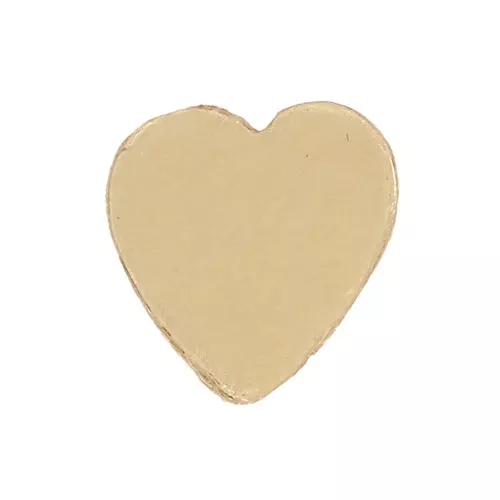 5mm glue-on heart element - Gold filled x1